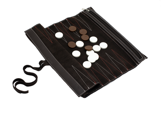 Backgammon de viaje enrollable